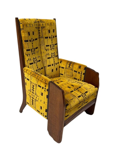 Art Deco Amsterdamse School Lounge Chair by Cornelis van der Sluys, 1918